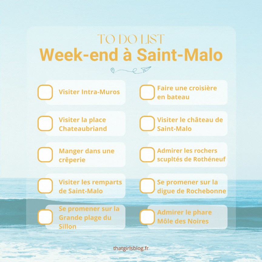To Do List Saint Malo